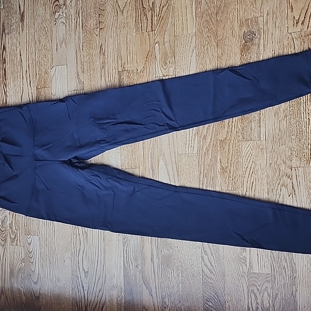 (14) Ivivva Deep Blue Leggings Soft Comfy Athletic Athleisure Weekend Dance Gym